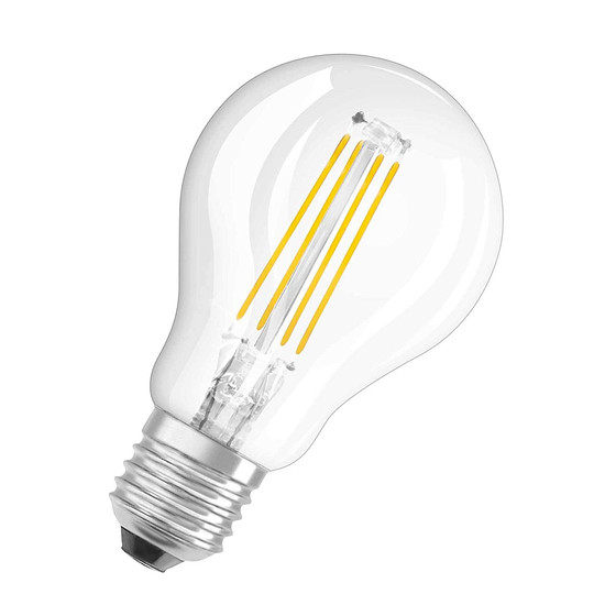 LED Retrofit Classic P40 Glühbirne Filament E27 4W=40W...