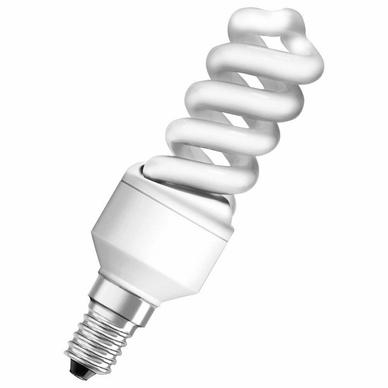 Osram Superstar Nano Twist Energiesparlampe 9W=40W Kaltwei E14 Spirale