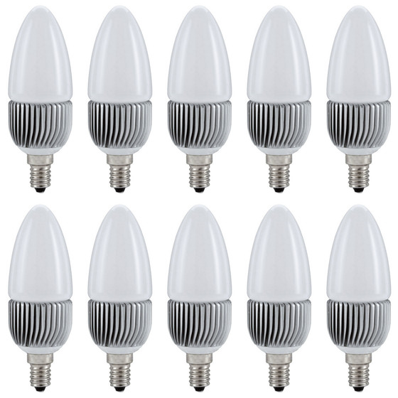 10 x Paulmann 280.74 Power LED Kerze 3W E14 warmwei