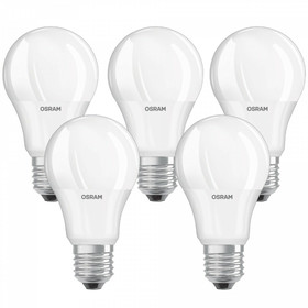 5x Osram LED Base Classic A60 E27 Leuchtmittel 8,5W=60W...