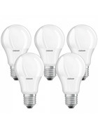 5x Osram LED Base Classic A60 E27 Leuchtmittel 8,5W=60W Lampe Warmweiß