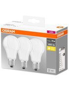 3x Osram LED Base Classic A75 E27 Leuchtmittel 11W=75W Lampe Warmweiß