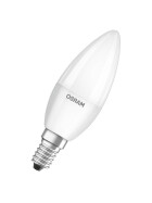 4x Osram LED Kerze Leuchtmittel E14 Lampe 5,7W=40W Warmweiß matt