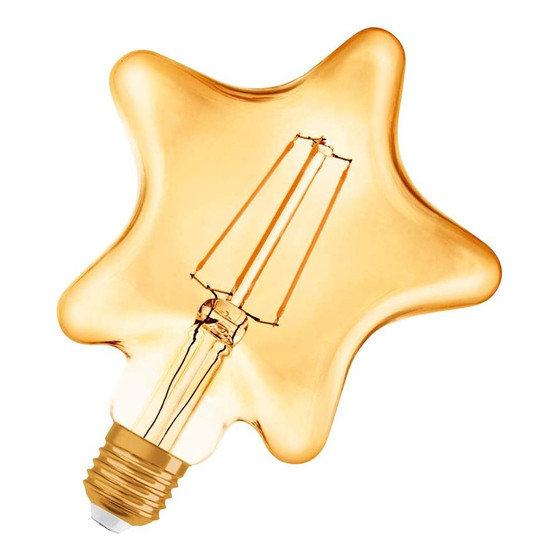 Osram LED Stern Vintage Filament Lampe E27 Warmweiß...