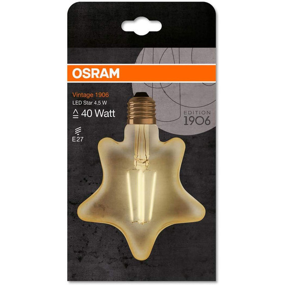 Osram LED Stern Vintage Filament Lampe E27 Warmweiß...