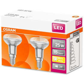 2 x Osram LED Star R50 Reflektor Leuchtmittel Lampe E14 1,6W=25W Warmweiß (2700K)