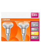 2 x Osram LED Star R50 Reflektor Leuchtmittel Lampe E14 1,6W=25W Warmweiß (2700K)