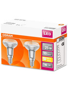 2 x Osram LED Star R50 Reflektor Leuchtmittel Lampe E14 1,6W=25W Warmweiß (2700K)