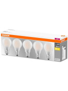 5x Osram LED Base Classic A60 E27 Leuchtmittel 7W=60W Lampe Warmweiß matt