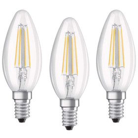 3x Osram LED Base Classic Filament Kerze E14 Lampe 4W=40W...