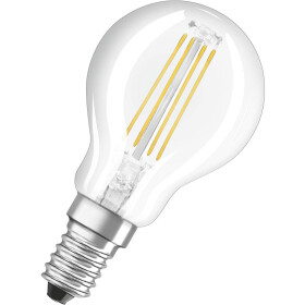 Osram LED Leuchtmittel Filament Lampe E14 Warmweiß (2700K) 4W=40W 2er-Set