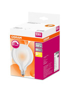 Osram LED Superstar Globe95 Filament Leuchtmittel E27 Lampe 12W=100W Warmweiß matt