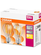 2x Osram LED Star Classic A100 Filament Lampe E27 Leuchtmittel 11W=100W Warmweiß