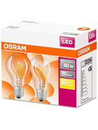 2x Osram LED Star Classic A40 Filament Lampe E27 Leuchtmittel 4W=40W Warmweiß