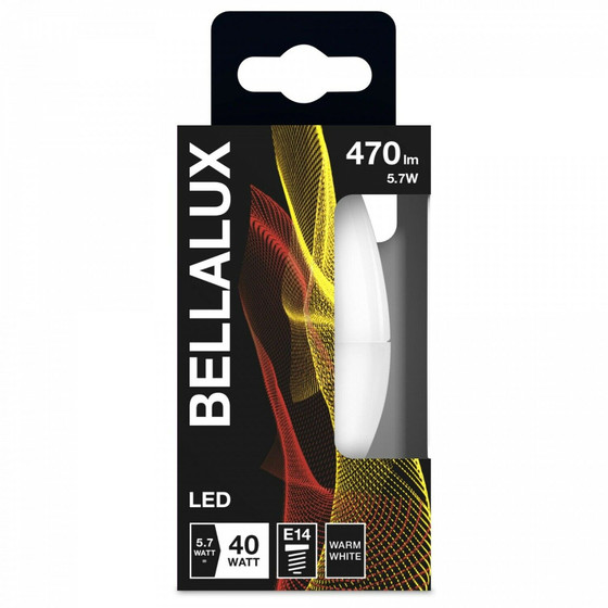 Bellalux LED Leuchtmittel Filament Lampe E14 5,7W=40W Matt Warmwei (2700K)