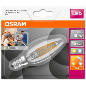 Osram LED Leuchtmittel Kerze Relax & Active 5W=40W Lampe E14 Warmweiß/ Kaltweiß