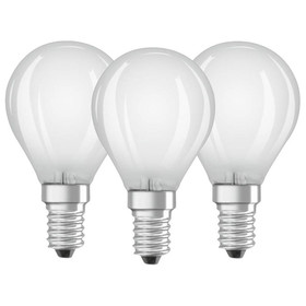 3er Set Osram LED Base Classic P40 Lampe E14 Leuchtmittel 4W=40W Warmweiß matt