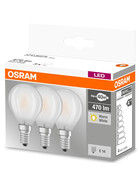 3er Set Osram LED Base Classic P40 Lampe E14 Leuchtmittel 4W=40W Warmweiß matt