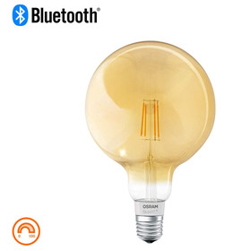 OSRAM SMART+ LED Filament Globe Gold Bluetooth E27 Lampe 5,5W=45W Warmweiß Dimmbar