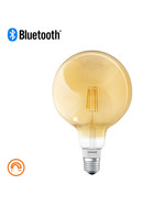 OSRAM SMART+ LED Filament Globe Gold Bluetooth E27 Lampe 5,5W=45W Warmweiß Dimmbar