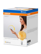 OSRAM SMART+ LED Filament Globe Gold Bluetooth E27 Lampe 5,5W=45W Warmweiß Dimmbar