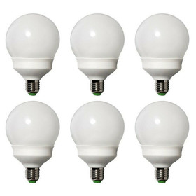 6 x LightMe LM84701 Energiesparlampe Globe 15W E27...