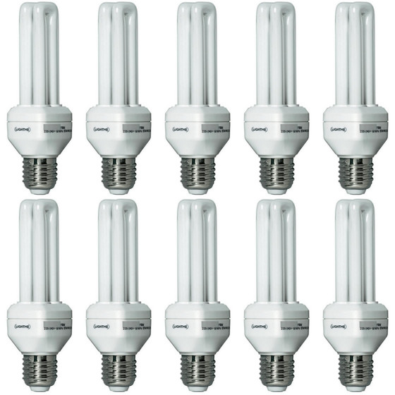 10 x Light Me LM84000 Energiesparlampe 5W E27 warmweiss