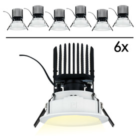 6er Set Paulmann 926.52 Luca LED Einbauleuchte 12,6 W...