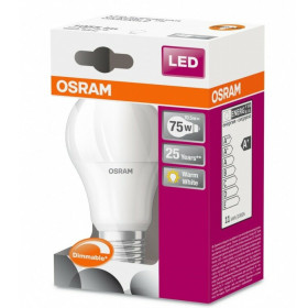 Osram LED Superstar Classic Lampe E27 Leuchtmittel 10,5W=75W Warmweiß matt Dimmbar