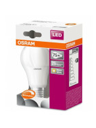 Osram LED Superstar Classic Lampe E27 Leuchtmittel 10,5W=75W Warmweiß matt Dimmbar