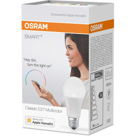 OSRAM SMART+ Classic E27 Multicolor HomeKit compatible 10W RGBW LED Bluetooth Dimmbar