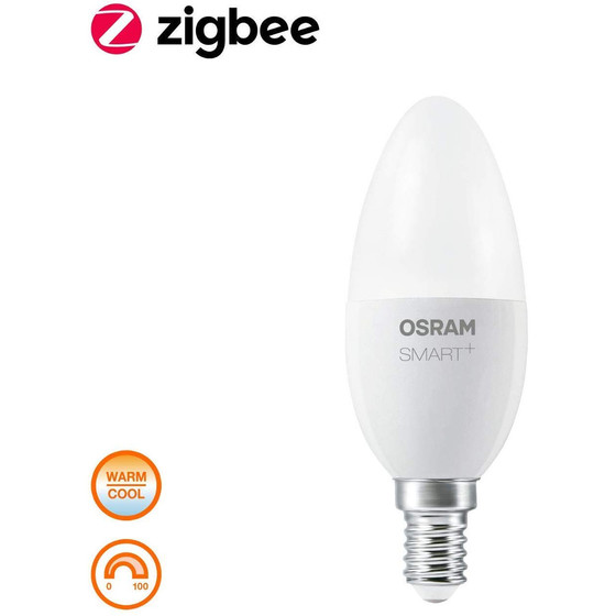 OSRAM SMART+ Candle LED Kerze E14 Tunable White 6W ZigBee Dimmbar Leuchtmittel