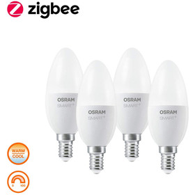 4 x OSRAM SMART+ Candle LED Kerze E14 Tunable White 6W...