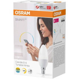 4 x OSRAM SMART+ Candle LED Kerze E14 Tunable White 6W ZigBee Dimmbar Leuchtmittel