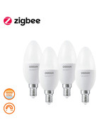 4 x OSRAM SMART+ Candle LED Kerze E14 Tunable White 6W ZigBee Dimmbar Leuchtmittel