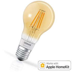 OSRAM SMART+ LED Filament Gold Bluetooth E27 Lampe 5,5W=50W Warmweiß Dimmbar