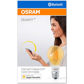 OSRAM SMART+ LED Filament Gold Bluetooth E27 Lampe 5,5W=50W Warmweiß Dimmbar