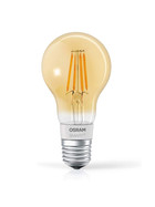 OSRAM SMART+ LED Filament Gold Bluetooth E27 Lampe 5,5W=50W Warmweiß Dimmbar