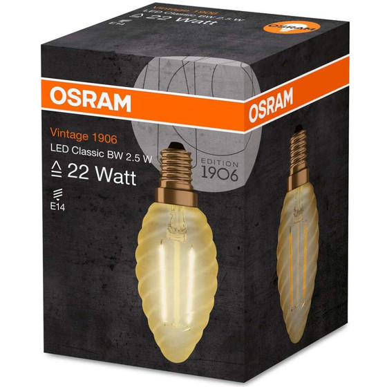 Osram LED Classic Vintage 1906 Filament Kerze E14...