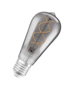 Osram LED Vintage 1906 Filament Lampe E27 Leuchtmittel 5W Rauchglas Optik Warmweiß