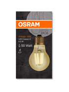 OSRAM LED Vintage Leuchtmittel E27 6,5W=50W Warmweiß (2400K) Filament Gold