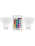 Osram LED Star+ RGBW remote PAR16 Reflektor Lampe GU10 4,5W=25W Dimmbar 2er-Pack