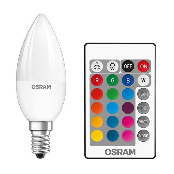 2er-Pack Osram LED Star+ RGBW remote Classic Kerzen Lampe E14 4,5W=25W Dimmbar