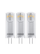 3x Osram LED Base Pin20 Stiftsockel Lampe G4 Leuchtmittel 1,8W=20W Warmweiß 12V