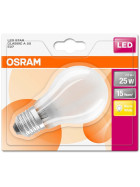Osram LED Star Classic A25 Filament E27 Leuchtmittel 2,8W=25W Warmweiß matt