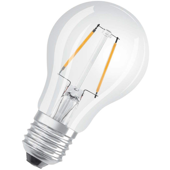 Osram LED Star Classic A25 Filament E27 Leuchtmittel 2,5W=25W Warmweiß klar