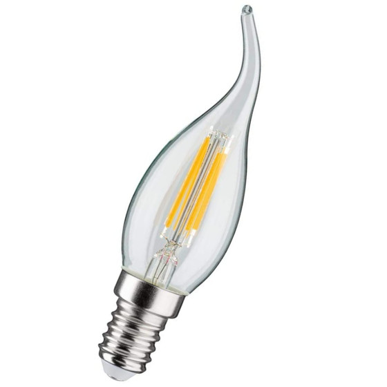 Paulmann 285.08 LED Filament Kerze Windstoß 4,5W Leuchtmittel E14 Lampe Dimmbar