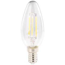 Paulmann LED Kerze Filament Leuchtmittel 4,5W=40W Leuchtmittel E14 Warmweiß klar