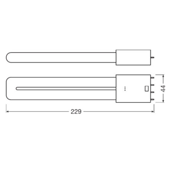 Osram Dulux L 18 LED HF 2G11 4Pin Stecksockellampe 7W=18W Stablampe Warmwei