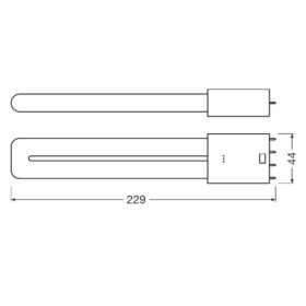 Osram Dulux L 18 LED HF 2G11 4Pin Stecksockellampe 7W=18W Stablampe Warmweiß